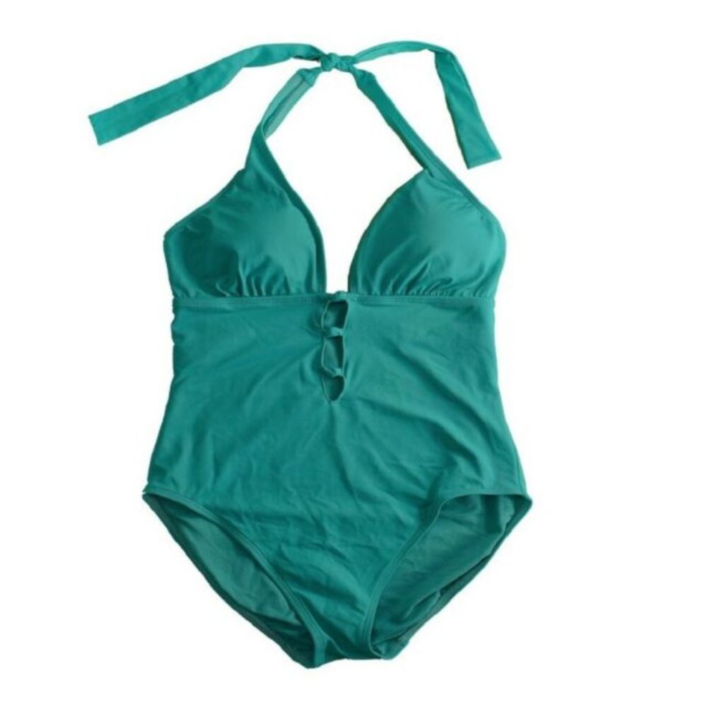 One Piece Swimsuit Turquoise Green